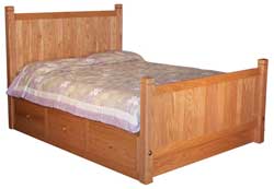 BS Bed Set in Solid Oak