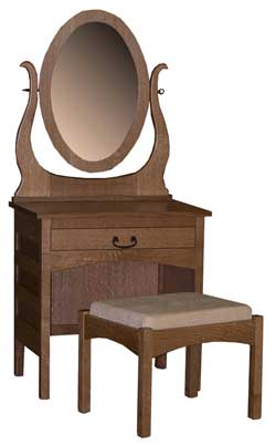 Amish Custom Made Granny Mission Dressing Table