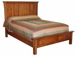 Amish Made Solid Oak custom handmade Granny Mission Bed