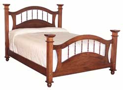 Amish Made Country Treasure Arched Spindle Bed