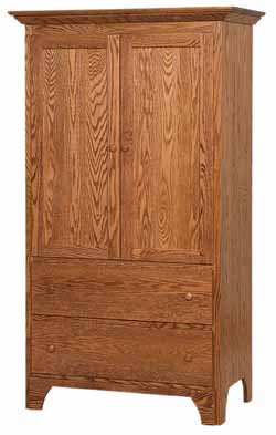 Amish Made Shaker Armoire