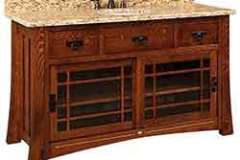 Quarter Sawn Oak wood highlights this 60", single sink, 2 door vanity cabinet. You can select what stain color you would like for this beauty.