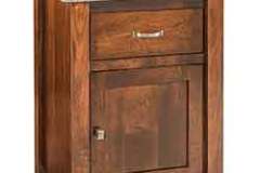 For that half bath you might have this custom built 23" vanity would be perfect. The quality that goes into it is the same as the larger versions. This one is done in brown maple wood.