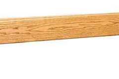 Master Custom Amish Bedroom Low Footboard shown in red oak