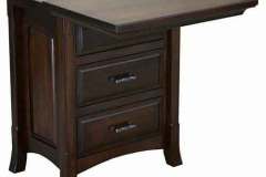 This is our custom Homestead nightstand with the secret sliding top. A good place to store you valuables.