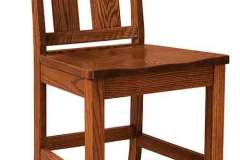 Enjoy the natural beauty and look of the solid hardwood in the Aspen stationary stool. The Amish crafted stool
has a seat that can be replaced with an upholster seat in our premium fabric or leather.