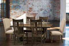 This setting is showing 4 Bennett side chairs along with 2 Olson chairs.