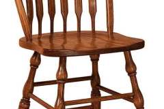 The Bent Paddle swivel barstool is a best seller chair! The bent back works great with most Bistro tables or 36" high Kitchen counter and is just a comfortable chair. Amish crafted from solid hardwood for years of use.