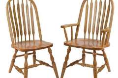 This custom Amish made Bent Paddle chairs has been around for many, many years. It can have plain legs instead of turned legs if that is what you would like.