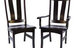 Definitely an Amish made in America custom chair is the Berlin style. We promise, its not made in Germany as the name might suggest. Curved legs and a profile seat highlight the looks of it.