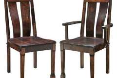 Here is our CE custom Amish made chair. I particularly like what I call the "club" style foot on the front legs. There is a matching table leg as well as a bench leg to go with this chair.