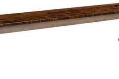 Here is a 2-tone version of our Amish made CE bench. This one has a Brown Maple base and a distressed Maple top and can be made in many other woods as well.