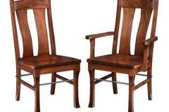 Both Carla and Elizabeth must have gotten together and designed this custom Amish made chair then could decide on what to call so they just both of their names. This is shown here in Brown Maple wood with Michael's Cherry stain.