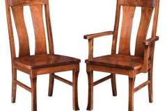 Our custom crafted gateway chair is definitely Amish made but it doesn't come from the gateway city (St. Louis). This solidly built chair can be made lots of different woods and you can have it made with one type of wood for the seat and a different type for the chair frame if you would like to.