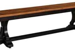 The Gatlin Brothers (Larry, Steve, & Rudy) might take credit for this bench but it is totally Amish crafted. This one is done is Brown Maple wood with a two-tone stain and it has a matching table.