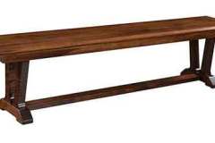 This is our custom Amish made Harper bench that is available as a 72" bench as well as shorter versions. The kids will especially enjoy using this.