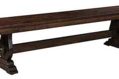 Pair this Holland custom Amish bench with the table of the same style for a set that you can be proud to show off to your friends and neighbors and serve a meal on.