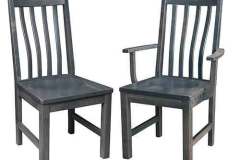 There are many, many styles of chairs that are considered Mission style chairs. This Amish built custom chair can be made as a bar stool as well as both side and armchairs. With over 100 stain color choices, finding the correct one for you might just be one of the harder choices you have to make.