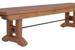 This Taylor bench is custom Amish crafted and has a matching table and chairs. Most benches are made in 3, 4, or 5 foot sizes. If you need it different, please ask and we will try to have it made to your specs.