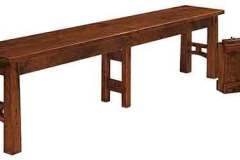 This is our Bridgeport bench with leaves. Also available without leaves.