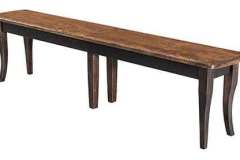 The Canterbury expanding bench with leaves is custom Amish crafted.