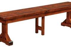 Custom built Chesapeake trestle expandable bench.