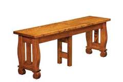 This is our custom Amish Hampton bench.
