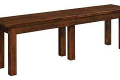 The Amish custom Heide bench to go with the matching table. Expandable or solid top.
