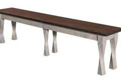 Amish crafted Lexington expandable bench. Solid top is also available.