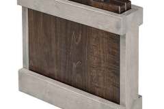 Custom Amish leaf storage box for the Lexington expandable bench.