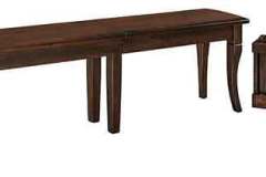 This bench has leaves to make it longer. It is the Newberry custom Amish bench.