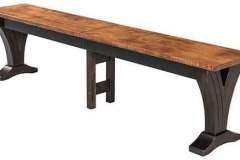 Custom designed Paris expandable bench. Shown with the extra support in the center.