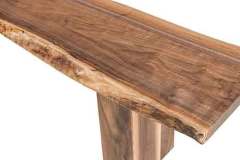 Amish built Rio Vista live edge bench. Done in Walnut wood.