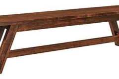 Our popular Timber Ridge Dining bench can be Amish crafted in a large assortment of sizes to fit perfectly with any of our dining tables.
