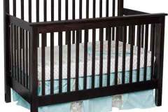 OurEconomy slat convertible crib crafted out of solid brown maple. It easily changes to a day bed and then to a regular bed when you need it to.