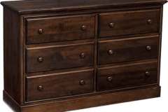 The Amish custom Traditional dresser and changer with the drawers reversed and the cabinet flipped to become a dresser to be used as your child grows.