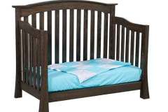 Amish made Addison crib converted to a toddler bed. Again, this is a very simple process to change it. You get a complete set of instructions and all the hardware you will need.
