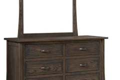 The beveled glass mirror highlights this Addison dresser. You can get the dresser by itself if you would like.