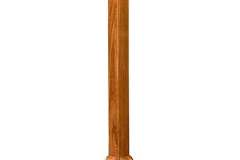 This custom hall tree is 53" high with 4 hooks. It has the same style base as the #166 hall tree, its just 22" shorter. You can get different style of coat hooks for it if you would like.
