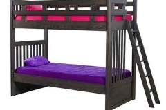 Our Kingston bunkbed with the optional ladder. Please be sure to tell us that you need the ladder as its optional. This one is shown in Oak wood with Dark Antique stain.