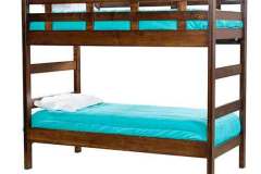 The custom Hammond Loft bed has a twin bed over a twin bed. You can get a ladder for ease of getting in it.