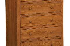 This is the Monterey 48" high 6 drawer chest. Its made with Oak wood but many other species can be used as well along with several choices of stains.