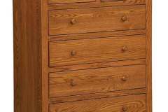 This is the Monterey 48" high 6 drawer chest. Its made with Oak wood but many other species can be used as well along with several choices of stains.