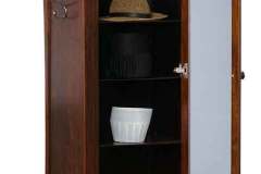 This custom hat cabinet is 23" wide and 74" high. I suppose you could use it to store anything you would like but hats are its main purpose.