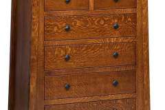 For a 6-drawer chest you can't go wrong with the McCoy Amish made Child's Chest. It is a total of 41" wide and 50" high. 