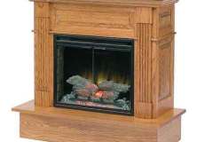 Our smaller form factor Charleston Fireplace unit allows you to get a remote control fireplace unit in a beautiful oak surround into any room of the house.  Perfectly sized for the office, living room, bedroom, or even boat and RV.