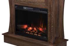 When the flip down panel on the Eldorado Media Fireplace is down it completely hides your components creating a clean inviting appearance for your fireplace.