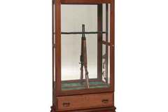 When you want maximum viewing angles for your gun cabinet collection the the gun curio is perfect for you.  Large front display, full length side glass, and full mirrored back allow you to enjoy your collection from all views.