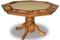 From a beautiful dining room table to a ready for poker night in minutes.  Our Amish made Hamilton Flip top game table gives you the ability to have the best of both worlds.