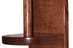 Wall Mounted Pool Table Talc Holder crafted out of solid red oak.